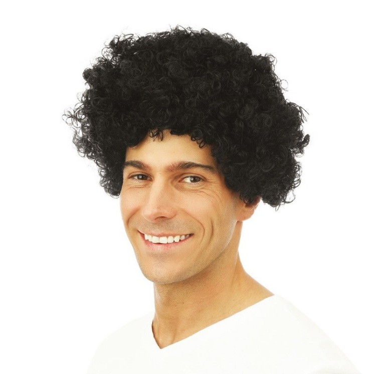 Perruque courte frisée  pour déguisement de clown