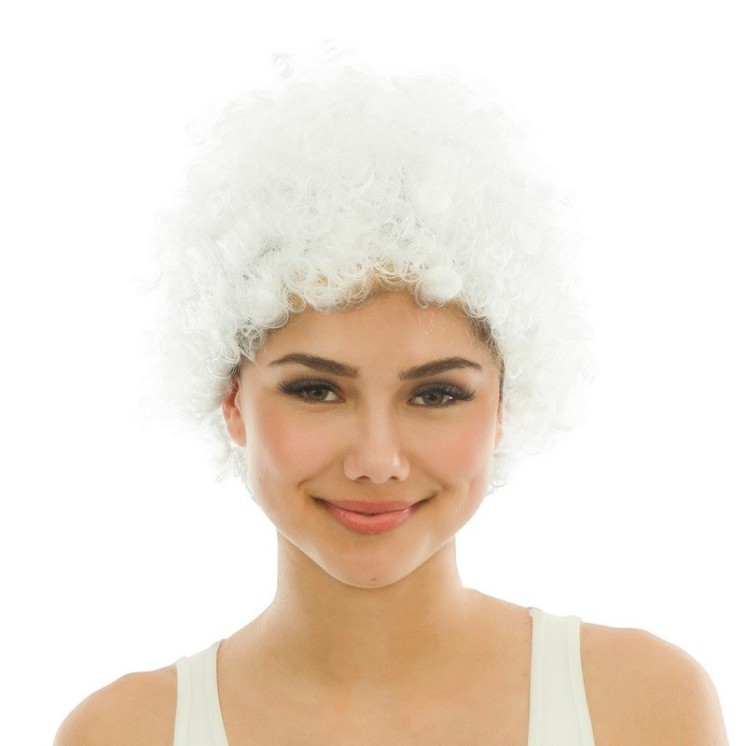 Perruque courte frisée  pour déguisement de clown