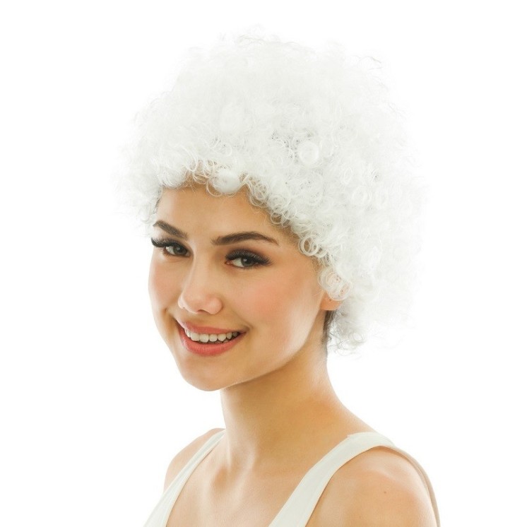 Perruque courte frisée  pour déguisement de clown