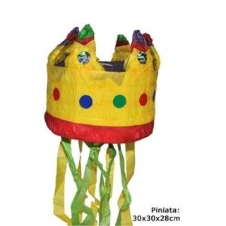 Pinata Couronne de Reine - Roi 30x30x28cms