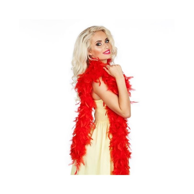 Boa en plumes 2m - 45grs - accessoire de deguisement pour thème Charleston - Cabaret -