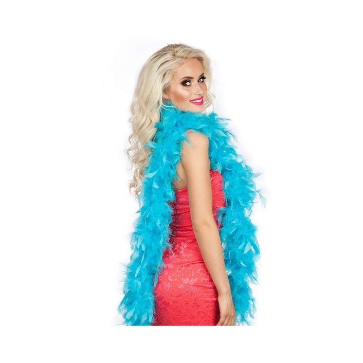 Boa en plumes 2m - 45grs - accessoire de deguisement pour thème Charleston - Cabaret -