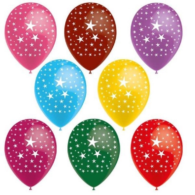 Pochette de 8 Ballons Ø29  "Ciel Etoilé"