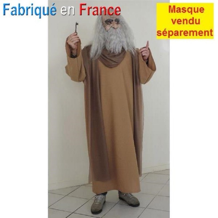 Déguisement de Père Fouras, Fourras, Patriarche, Millénaire, (masque vendu séparement)