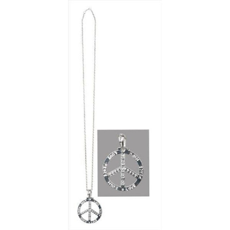 Chaine Collier avec medaillon Peace And Love