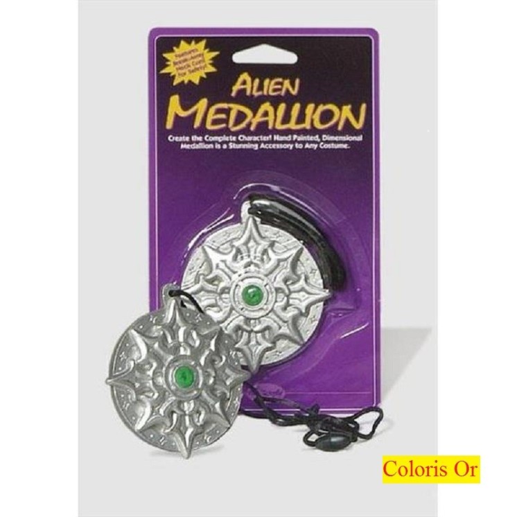 Médaillon d'Alien 2 coloris au choix (Or ou Argent)