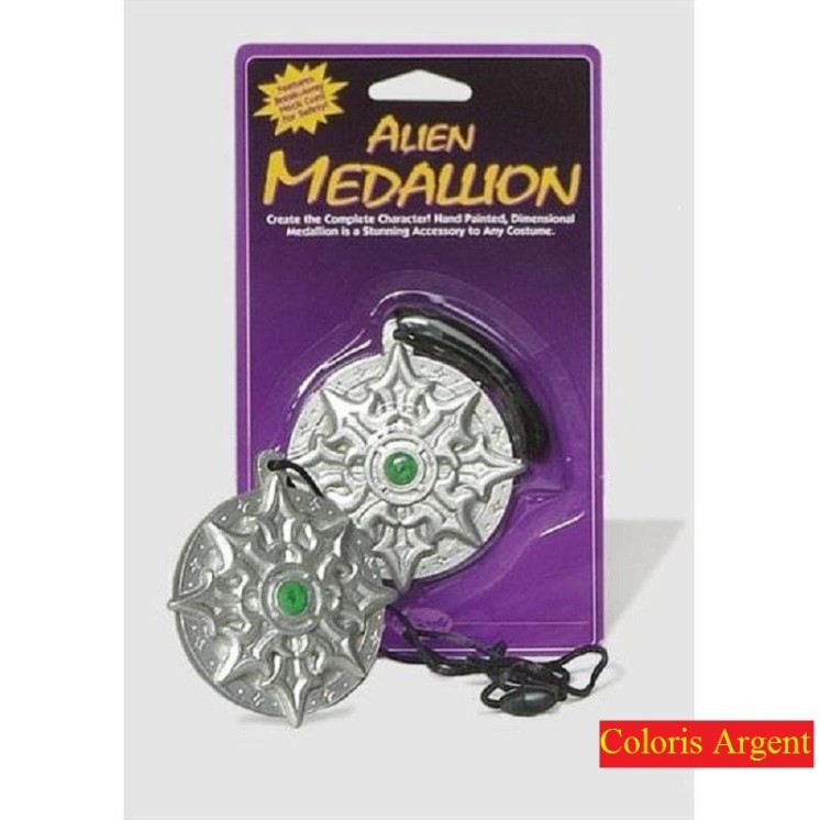 Médaillon d'Alien 2 coloris au choix (Or ou Argent)
