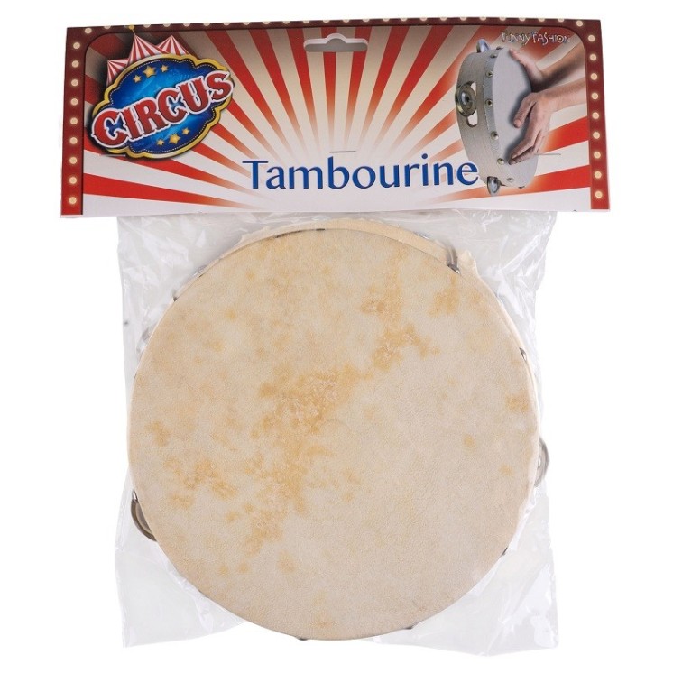 Tambourin avec peau pour deguisement de Tzigane, Esmeralda, Ø20cms