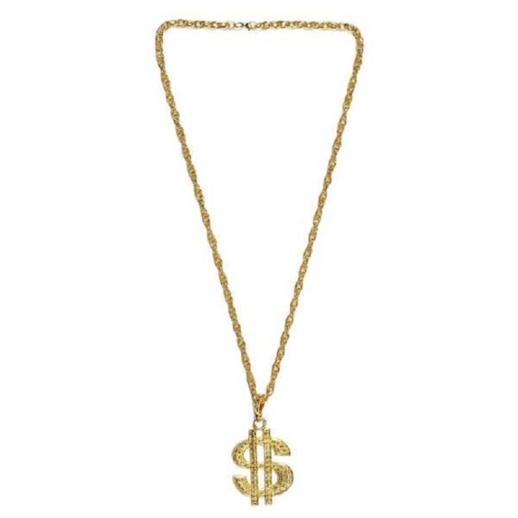 Collier Dollar Or ou argent (au choix)