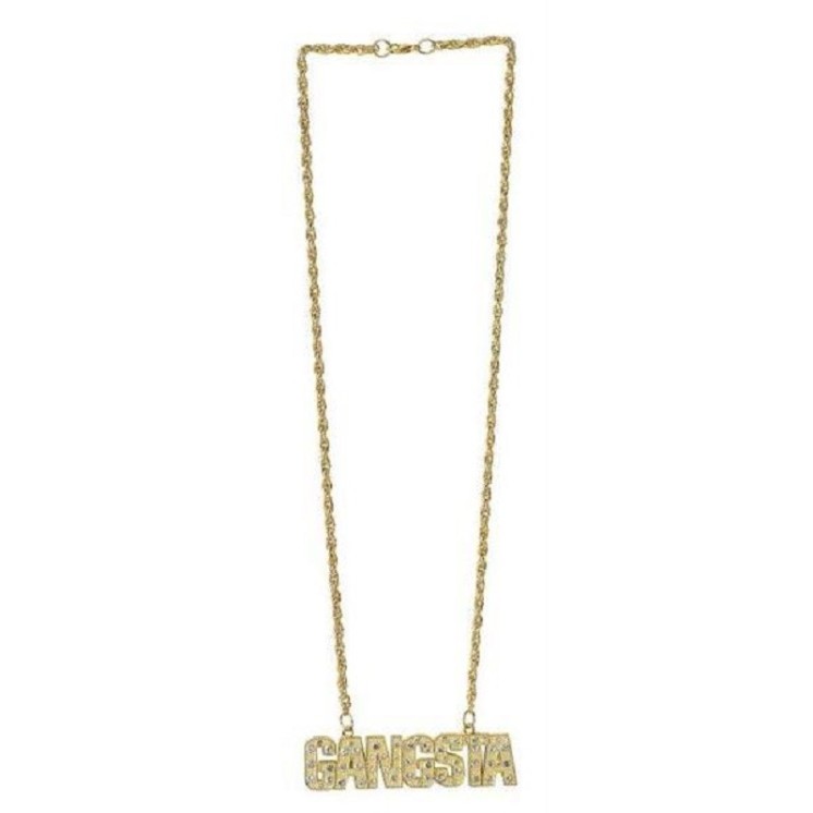 Collier Gangsta  Gangster avec strass