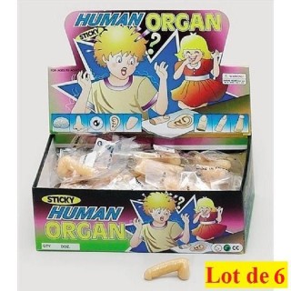 Lot de 6 Zizi gluant PM