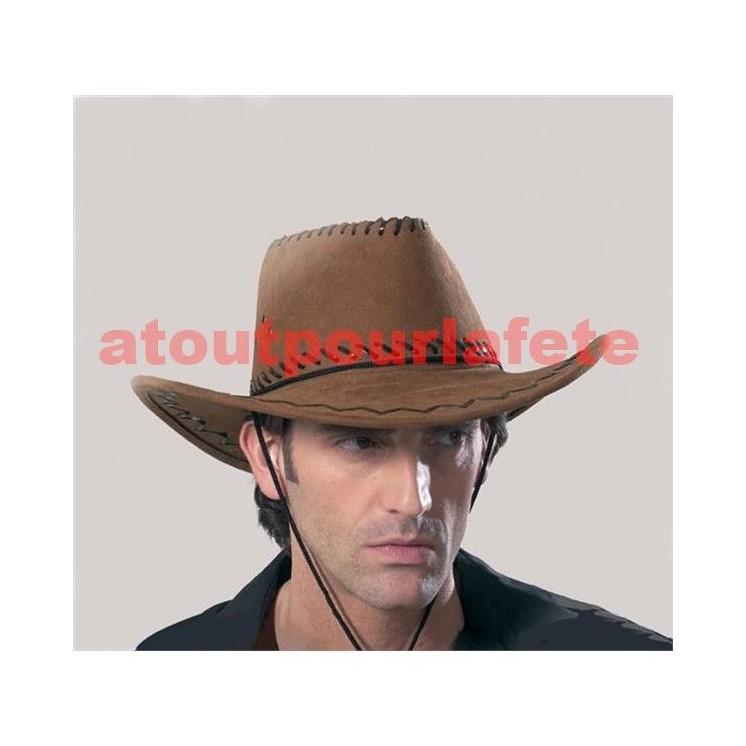 Chapeau Cow boy suédine (8 coloris au choix)