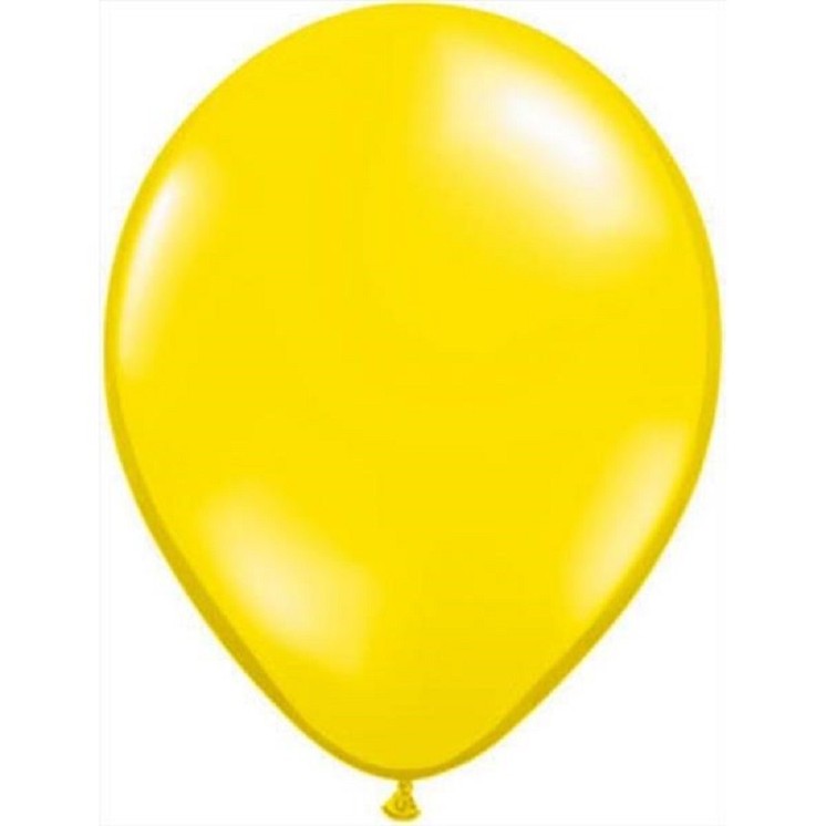 100 ballons Jaune Citron Standard , Ø 28cm