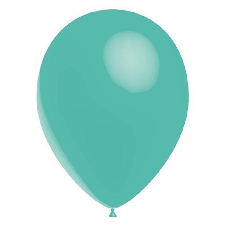 100 ballons Turquoise Standard , Ø 28cm
