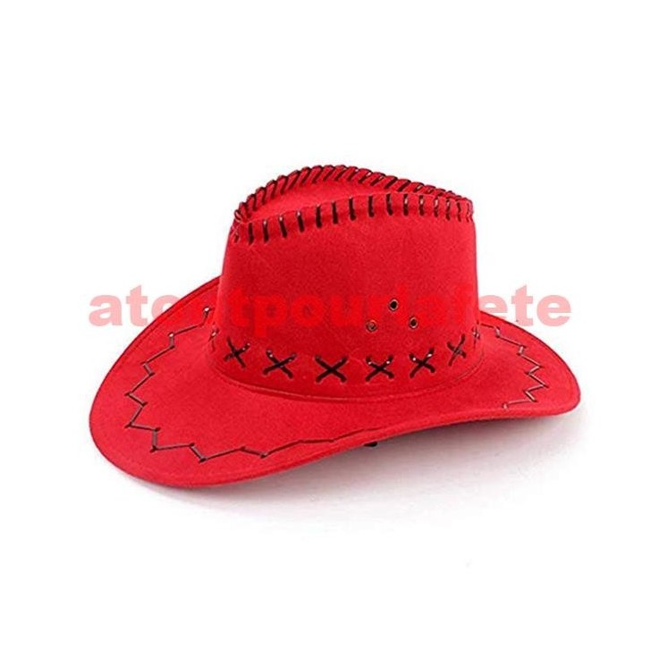 Chapeau Cow boy suédine (8 coloris au choix)