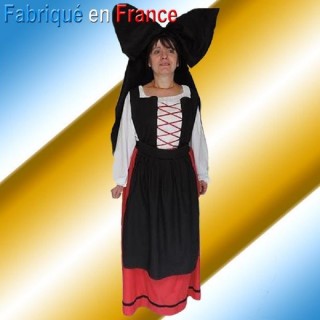 Déguisement Tablier-Robe Alsacienne Adulte