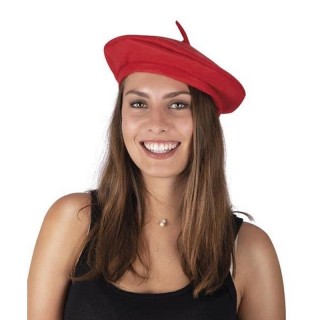 Beret Français, Béret basque en laine pour Feria, soirée Basque, ou soirée deguisée (2 coloris au choix)