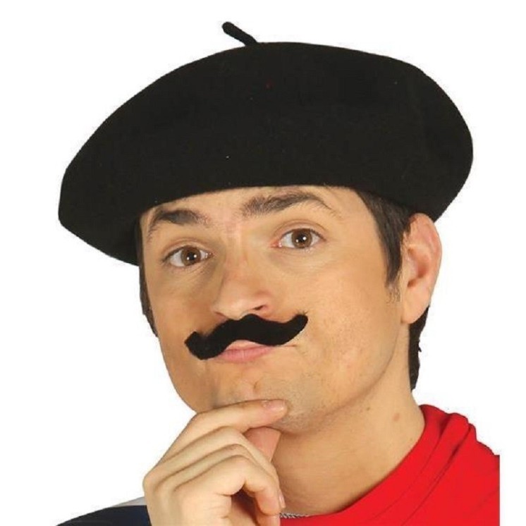 Beret Français, Béret basque en laine pour Feria, soirée Basque, ou soirée deguisée (2 coloris au choix)