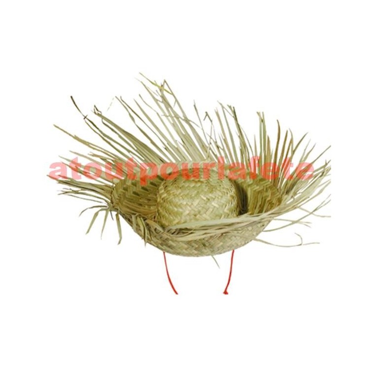 Chapeau de paille hawaïen - caraïbes