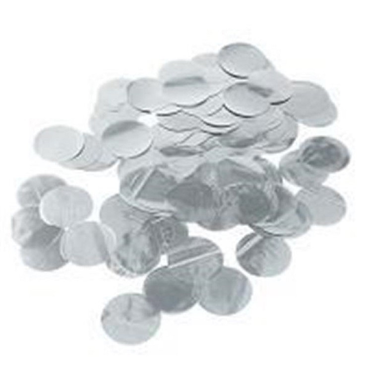 Confettis de scène métalisés Argent 5cms (100gr)