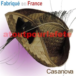 Chapeau Tricorne Vénitien "Casanova" adulte