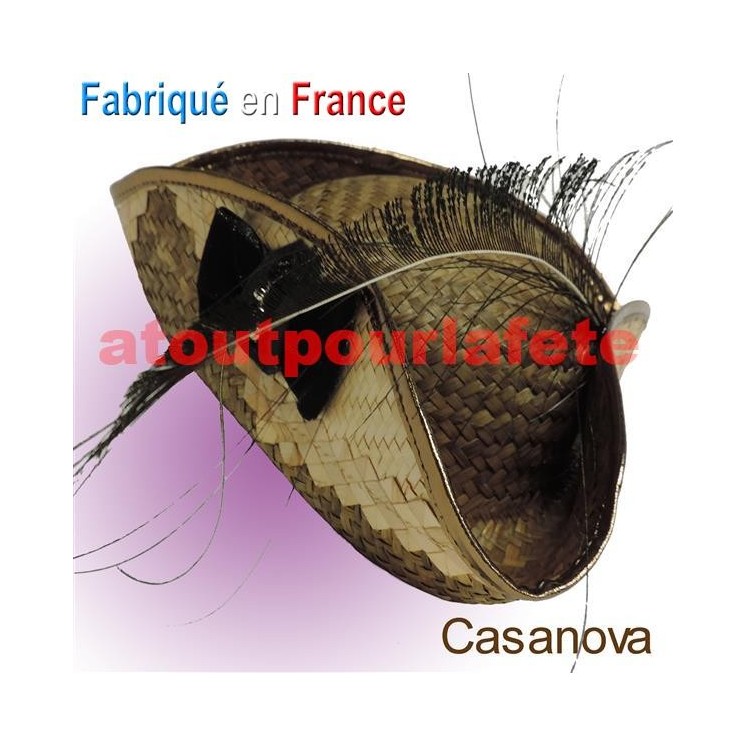 Chapeau Tricorne Vénitien "Casanova" adulte