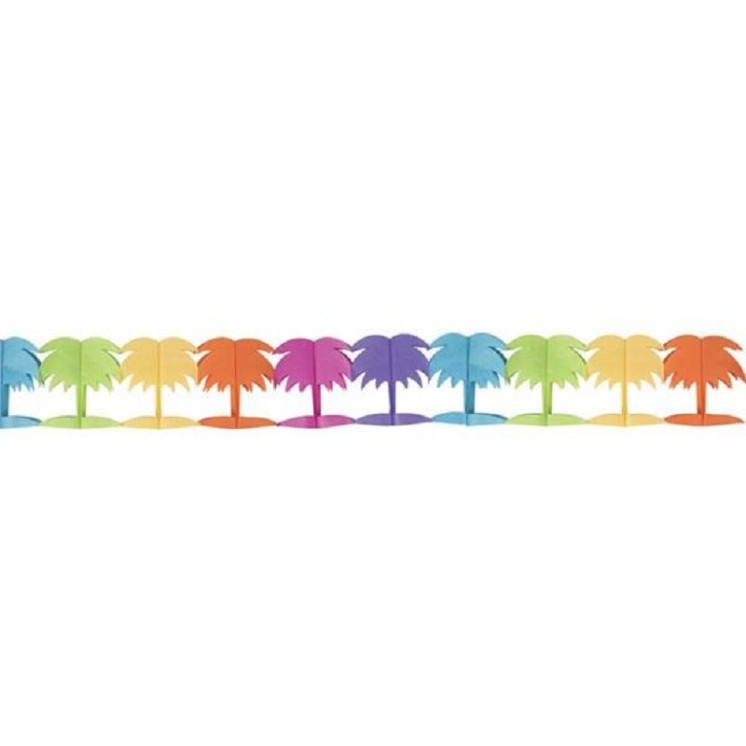 Guirlande Palmier, Hawai, Iles  18X18cm 3,60m