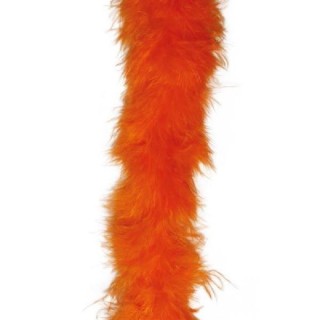 Boa marabout en duvet orange 1,80m 15grs