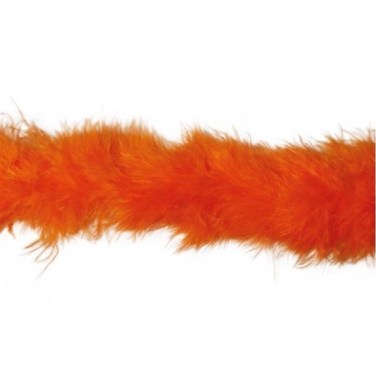 Boa marabout en duvet orange 1,80m 15grs