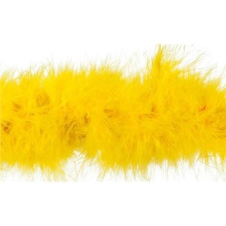 Boa marabout en duvet Jaune 1,80m 15grs