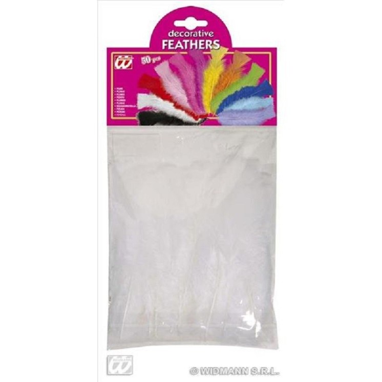 Plumes Blanches 10cms (palette de dinde) (sachet de 50)