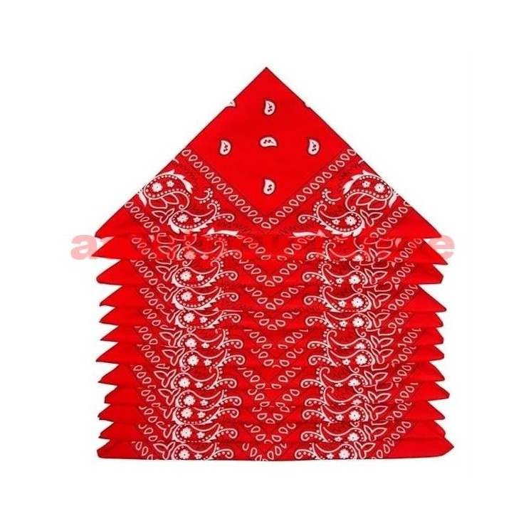Lot de 12 Bandanas pour deguisement de Cow-boy, Farwest, Renaud