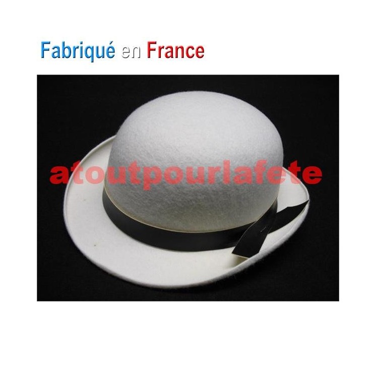 Chapeau Melon couleur enfant avec ruban