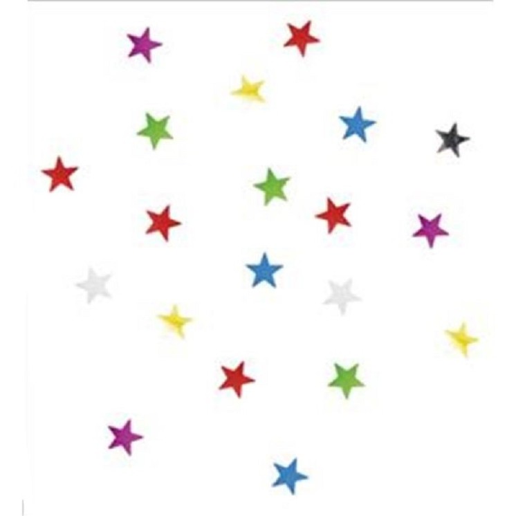 Confettis de table Etoile - multicolore - 1,1 cm - sachet de 10 gr