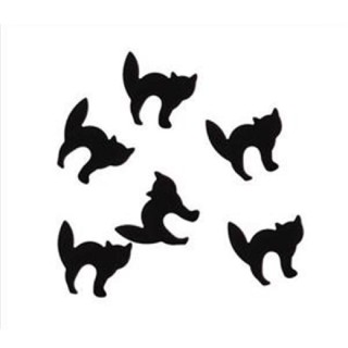 Confettis de table chat noir - sachet de 10 gr
