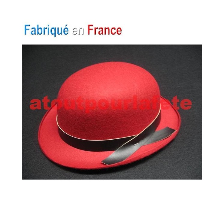 Chapeau Melon couleur enfant avec ruban