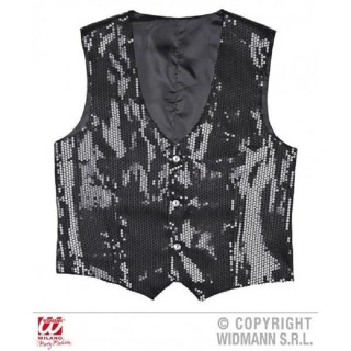 Gilet à paillettes pour homme (T.U 54/56 XL)