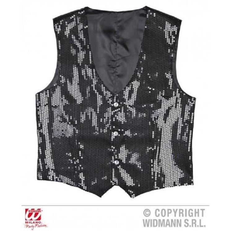 Gilet à paillettes pour homme (T.U 54/56 XL)