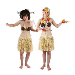 Pagne Hawaien naturel 40cms en raphia