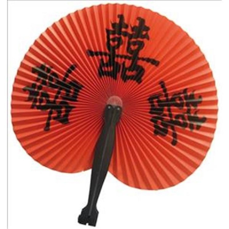 Eventail asiatique, 23cms 1er prix (la pièce)(coloris aléatoire)