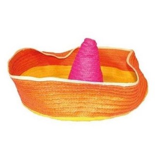 Sombrero mexicain, Chapeau mexicain orange 100cms