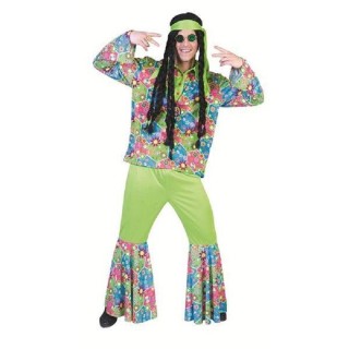 Déguisement Ensemble Hippie à fleurs (H)(2P)