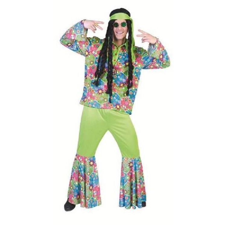 Déguisement Ensemble Hippie à fleurs (H)(2P)