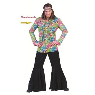 Chemise à fleurs Hippie pour adulte (taille 52/54)