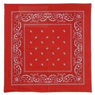 Bandana rouge 55 X 55cms (la pièce)