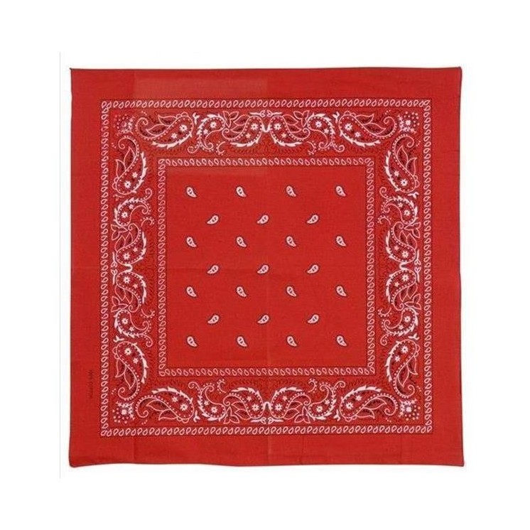 Bandana rouge 55 X 55cms (la pièce)