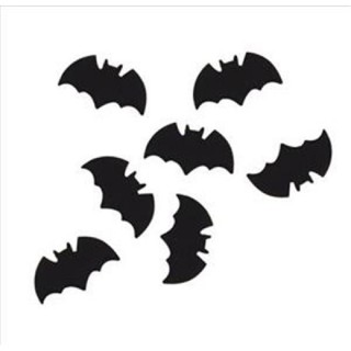 Confettis de table Chauve souris - noir - sachet de 10 gr