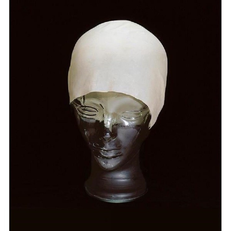 Crâne chauve souple en latex pour deguisement, carnaval, grimage