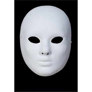 Masque visage blanc à decorer