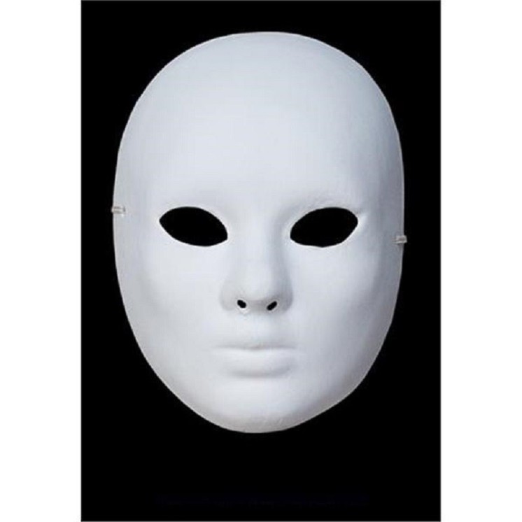Masque visage blanc à decorer